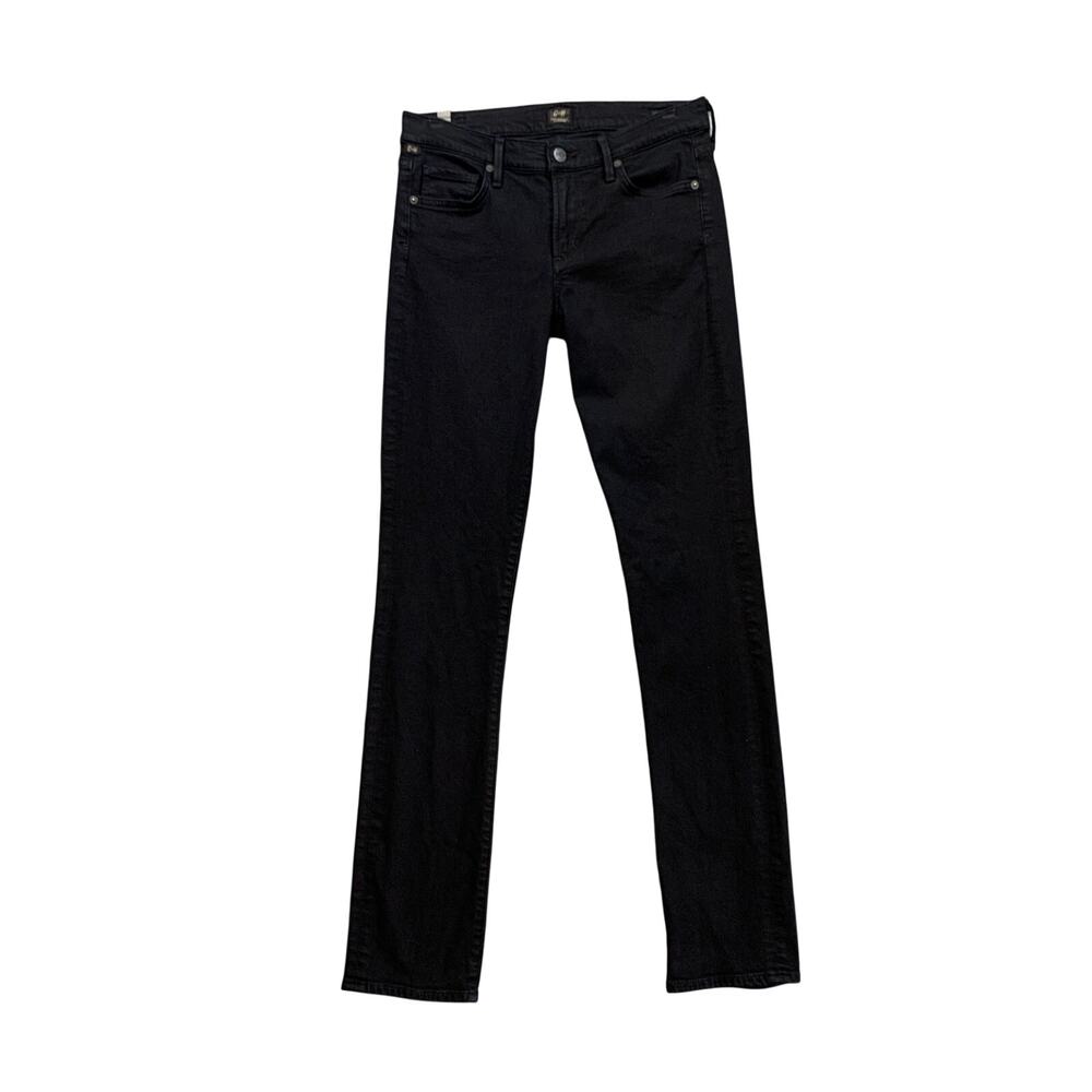 Citizens Of Humanity Jeans Womens 27 Black Ava Low Rise Straight Slim Stretch